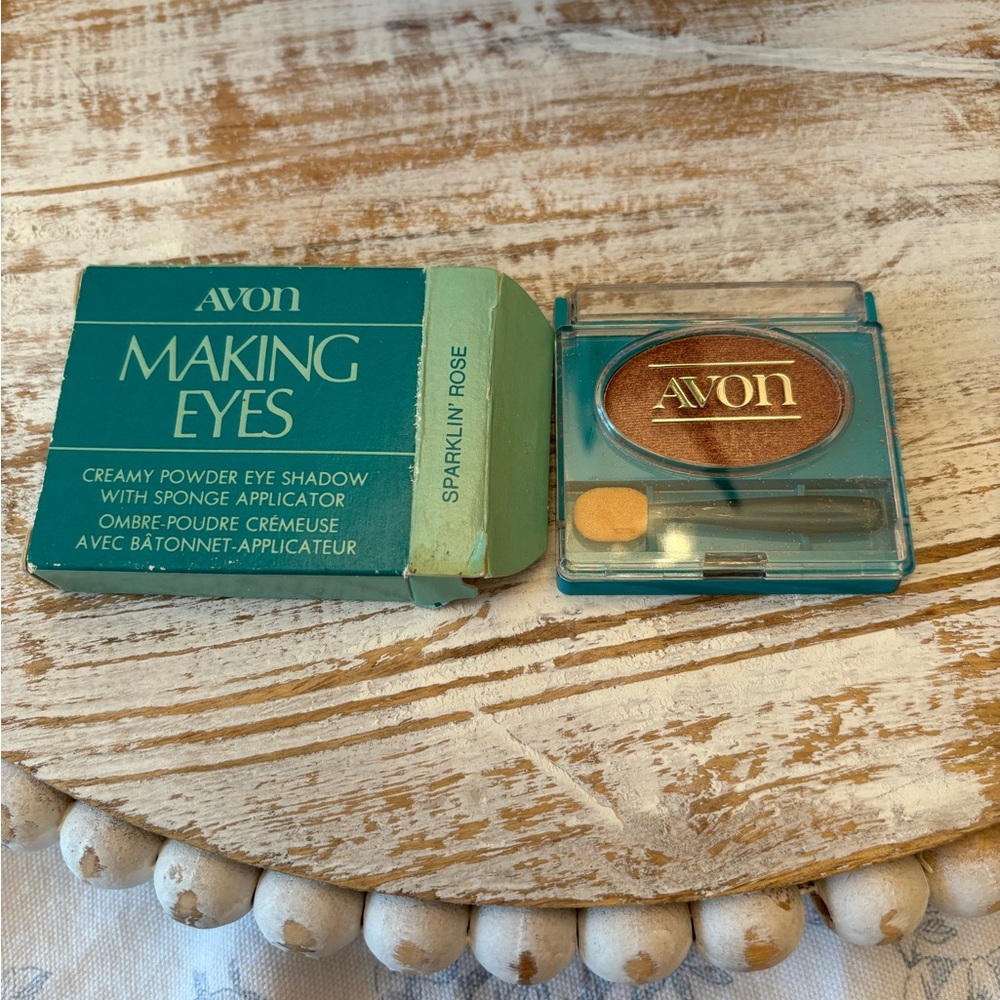Vintage Avon Making Eyes Sparkling Rose Eyeshadow